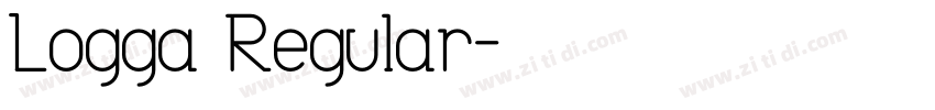 Logga Regular字体转换